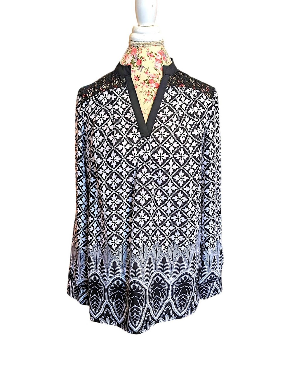 Zac & Rachel Paisley Tunic Blouse